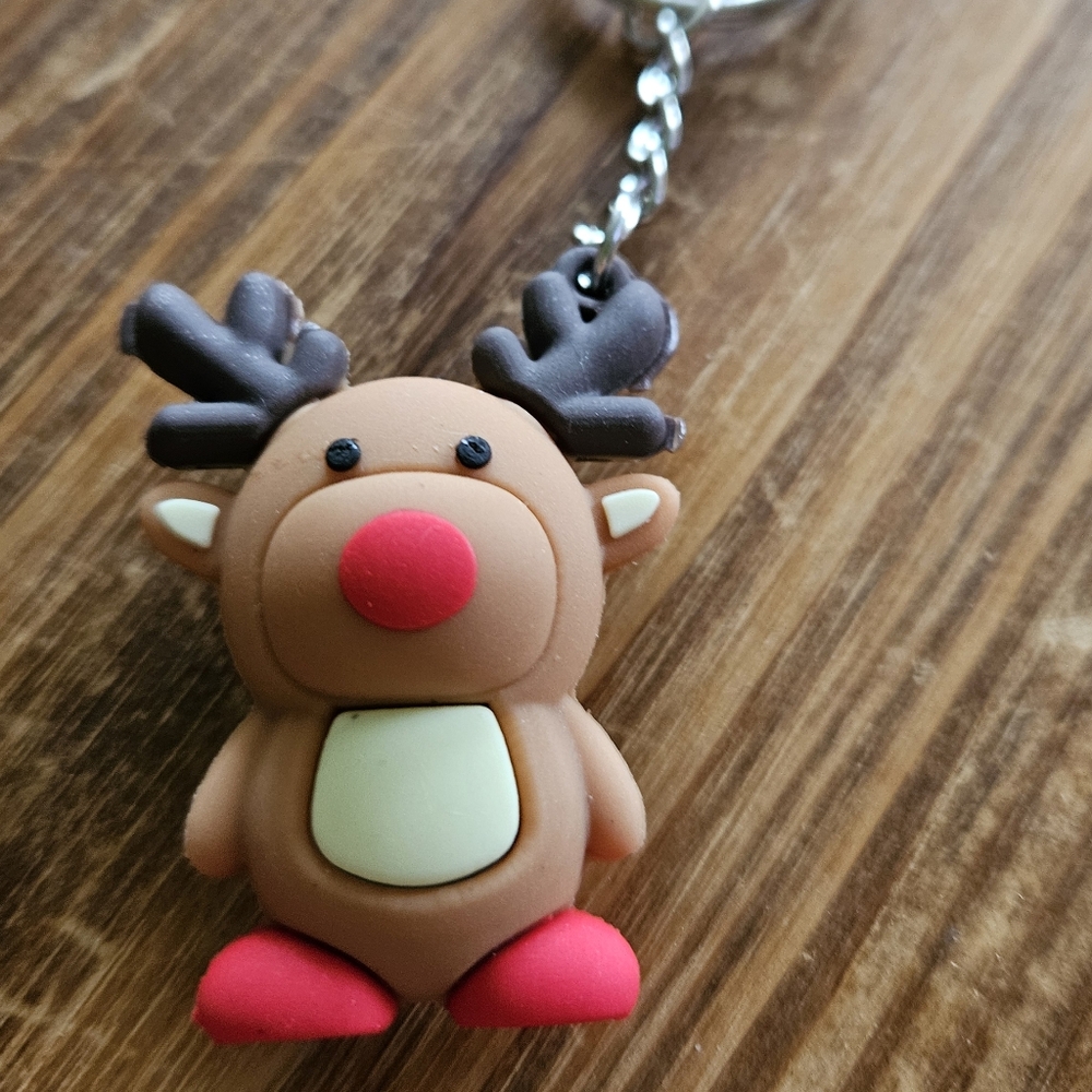 Reindeer Key Holder - Brown and Red